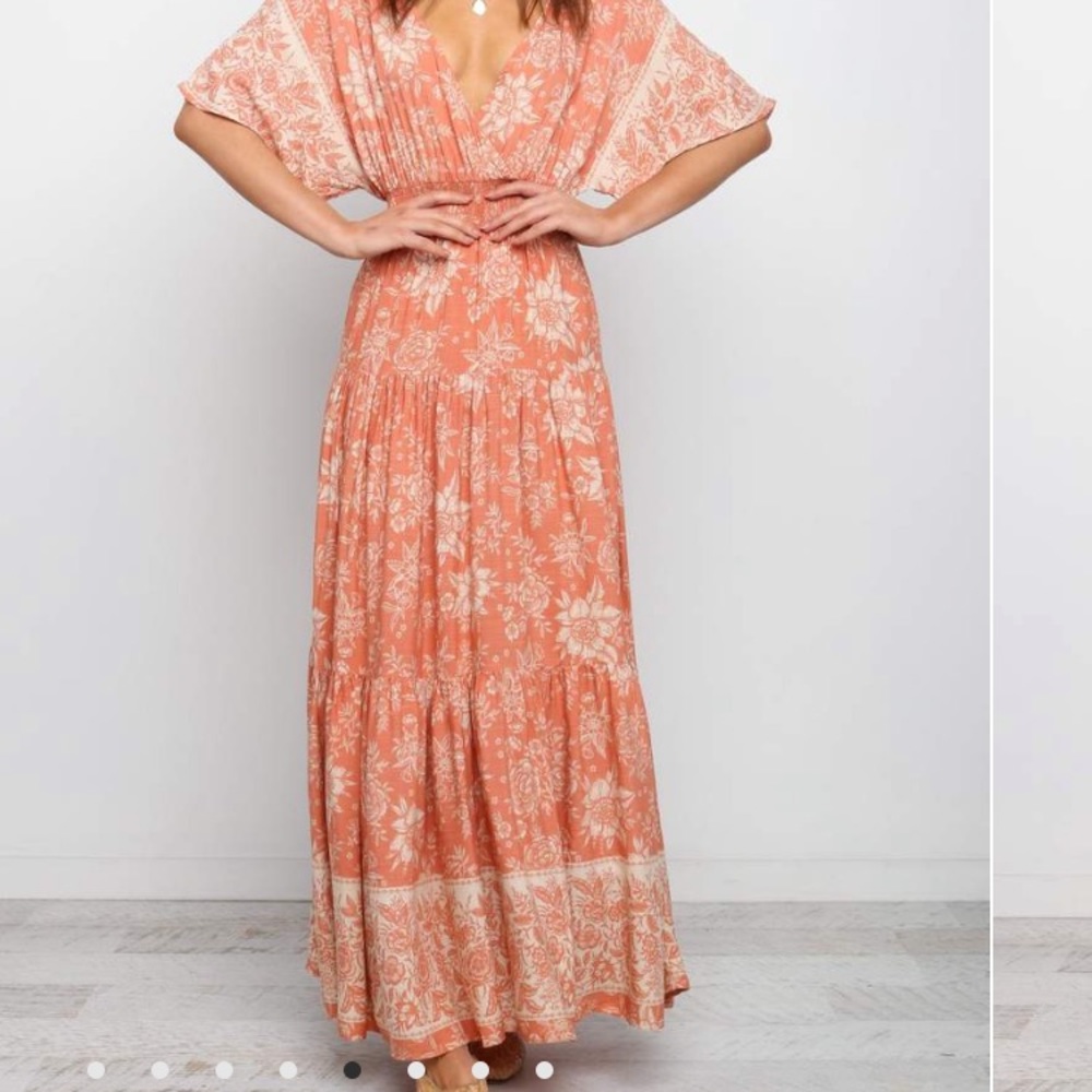 Petal & Pup Orange Maxi Dress - Picture 4 of 8